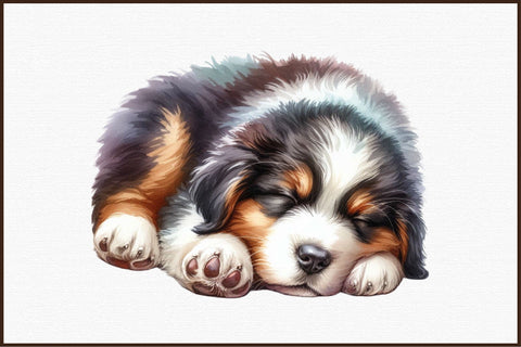Cute Sleeping Dogs Clipart Bundle Part 3 Sublimation designartist 