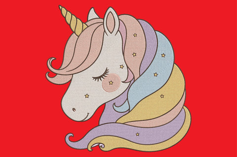 Cute Sleeping Unicorn Embroidery Design Embroidery/Applique DESIGNS designartist 