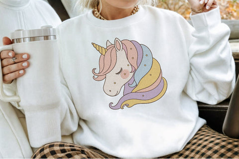 Cute Sleeping Unicorn Embroidery Design Embroidery/Applique DESIGNS designartist 