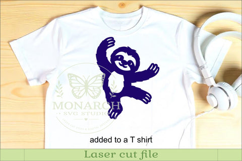 Cute Sloth Silhouette designs for laser cut and crafts 2 SVG APInspireddesigns 