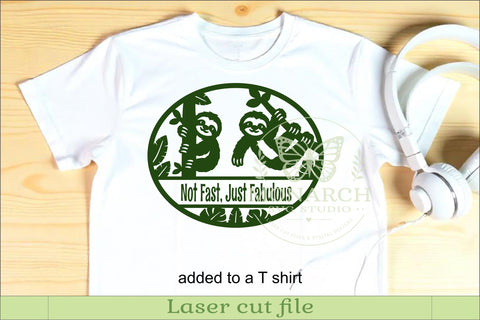 Cute Sloths Name Sign SVG | Personalized Jungle Wall Decor SVG APInspireddesigns 