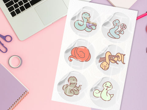 Cute Snakes SVG Design Set SVG HalieKStudio 