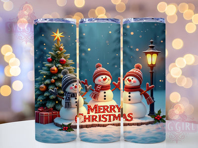 Cute Snowman Checkered Christmas Tumbler, Cute Snowman Tumbler, Merry Christmas Design, 20oz Wrap, Checkered Pattern, Holiday Drinkware, Winter Decor, Sublimation Art Sublimation SvggirlplusArt 