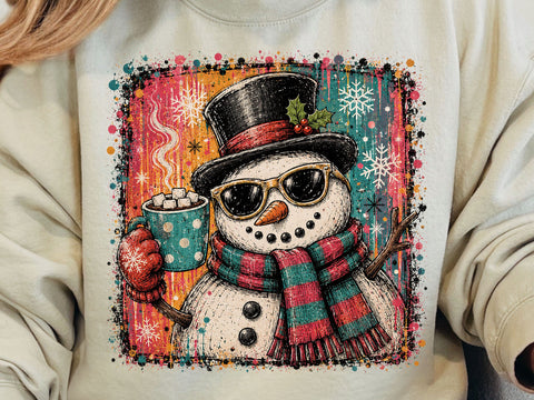 Cute Snowman Coffee Bundle PNG Design SVG DesignDestine 