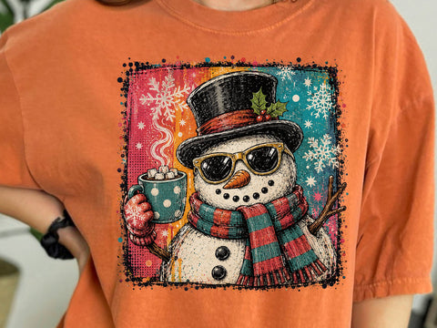 Cute Snowman Coffee Bundle PNG Design SVG DesignDestine 