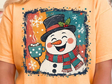 Cute Snowman Coffee Bundle PNG Design SVG DesignDestine 