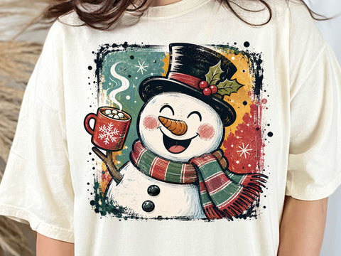 Cute Snowman Coffee Bundle PNG Design SVG DesignDestine 