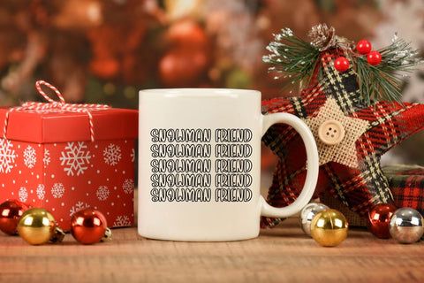 Cute Snowman Font Masyafi Studio 