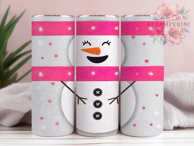 Cute Snowman Holiday Tumbler Wrap, Christmas Tumbler PNG, Snowgirl Sublimation Design, Holiday Tumbler Wrap, 20Oz Christmas Tumbler, Winter Tumbler Design, Cute Snowman Tumbler Sublimation Li Zamperini 