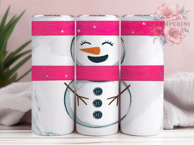 Cute Snowman Holiday Tumbler Wrap, Christmas Tumbler PNG, Snowgirl Sublimation Design, Holiday Tumbler Wrap, 20Oz Christmas Tumbler, Winter Tumbler Design, Cute Snowman Tumbler Sublimation Li Zamperini 