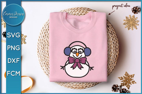 Cute Snowman SVG Bundle SVG Emma Dawn Designs 