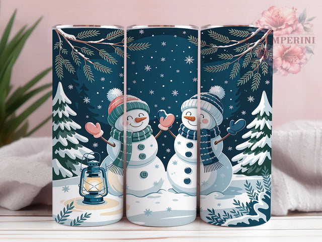 Cute Snowmen Christmas Tumbler, Christmas Snowflake, Winter Snowmen, Cute Snowmen, Holiday Tumbler, 20oz Tumbler, Sublimation Design Sublimation Li Zamperini 