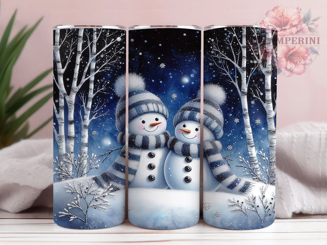 Cute Snowmen Christmas Tumbler, Christmas Snowflake, Winter Snowmen, Cute Snowmen, Holiday Tumbler, 20oz Tumbler, Sublimation Design Sublimation Li Zamperini 