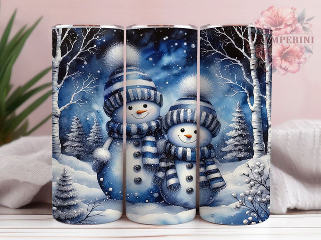 Cute Snowmen Christmas Tumbler, Christmas Snowflake, Winter Snowmen, Cute Snowmen, Holiday Tumbler, 20oz Tumbler, Sublimation Design Sublimation Li Zamperini 