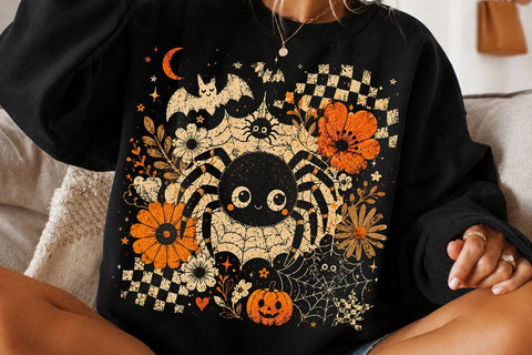 Cute Spider Halloween PNG Design SVG DesignDestine 