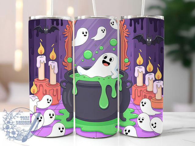 Cute Spooky Boo Halloween Ghost Tumbler, Boo Halloween Wrap, 20oz Tumbler Sublimation, Spooky Season Design, Adorable Ghost Art, Funny Halloween Tumbler, Whimsical Boo Wrap Sublimation ToriDesigns 