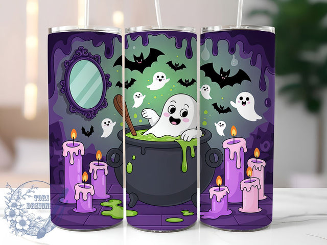 Cute Spooky Boo Halloween Ghost Tumbler, Boo Halloween Wrap, 20oz Tumbler Sublimation, Spooky Season Design, Adorable Ghost Art, Funny Halloween Tumbler, Whimsical Boo Wrap Sublimation ToriDesigns 
