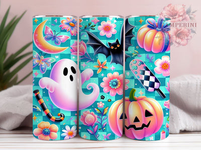 Cute Spooky Ghost 20oz Tumbler Wrap PNG, Spooky Season Tumbler PNG Sublimation, Straight & Tapered Tumbler Wrap, Instant Digital Download Sublimation Li Zamperini 