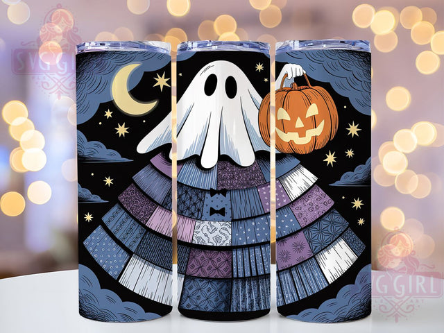 Cute Spooky Ghost Halloween Tumbler, Cute Halloween Cup, 20Oz Sublimation Wrap, Adorable Ghost Mug, Kawaii Halloween Drinkware, Creepy Cute Tumbler, Festive Ghost Design Sublimation SvggirlplusArt 