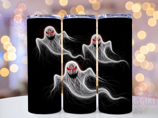 Cute Spooky Halloween Ghost Tumbler Wrap, Halloween Sublimation Design, 20oz Seasonal Ghost Cup Wrap, Fall Ghost Drinkware, Haunted Autumn Wrap, Cute Halloween Ghost Design, October Tumbler PNG Sublimation SvggirlplusArt 