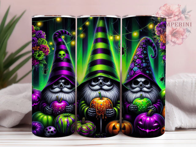 Cute Spooky Halloween Gnomes Tumbler Wrap, Spooky Gnome Mug, Fall Gnome Art, 20Oz Tumbler Wrap, Sublimation Design, Cute Halloween Drinkware, Whimsical Autumn Print Sublimation Li Zamperini 