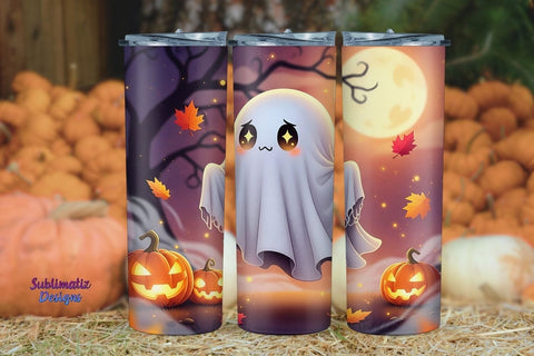 Cute Spooky Halloween Tumbler Wrap Sublimation Sublimatiz Designs 