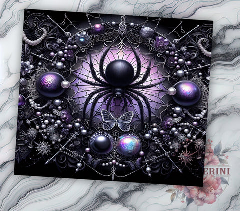 Cute Spooky Vibes 20 oz Skinny Tumbler Sublimation Design, Straight & Tapered Tumbler Png, Spooky Season Halloween Tumbler Png, Digital Download PNG Sublimation Li Zamperini 