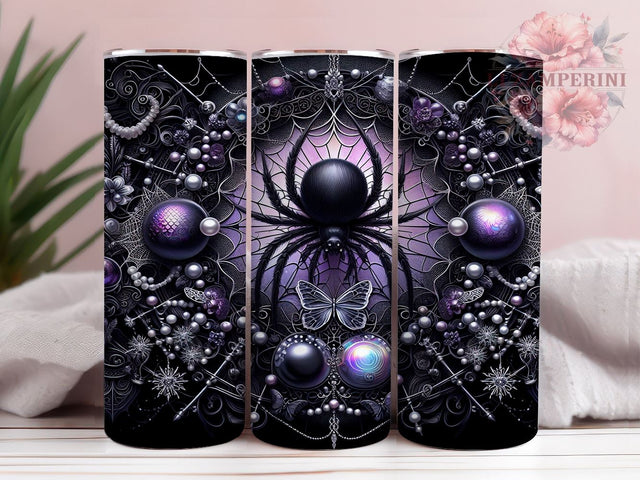 Cute Spooky Vibes 20 oz Skinny Tumbler Sublimation Design, Straight & Tapered Tumbler Png, Spooky Season Halloween Tumbler Png, Digital Download PNG Sublimation Li Zamperini 