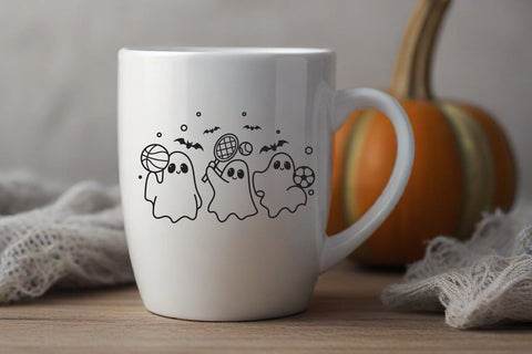 Cute Sport Ghost Halloween svg & sublimation SVG dadan_pm 