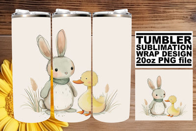 Cute Spring Boho Critters Tumbler Design - 20oz Sublimation Sublimation afrosvg 