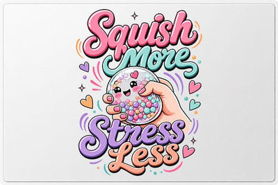 Cute Squishy Stress Relief PNG Funny Mental Wellness Sublimation Design SVG BillahCrafts 