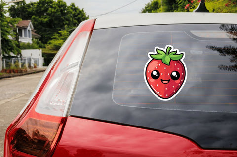 Cute Strawberry Stickers Bundle SVG Regulrcrative 