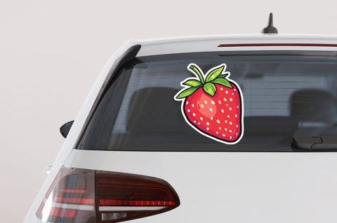 Cute Strawberry Stickers Bundle SVG Regulrcrative 