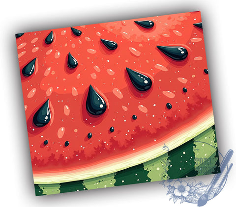 Cute Summer Watermelon Tumbler Wrap, Watermelon Tumbler, Summer Tumbler Wrap, Sublimation Design, 20oz Watermelon Tumbler, Fruit Print Tumbler, Cute Tumbler Design, Watermelon Decor Sublimation ToriDesigns 