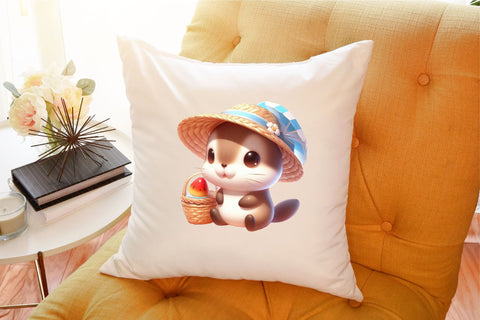 Cute Summer Wildlife Sublimation Clipart Sublimation designartist 