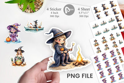 Cute Summerwitch Vibes Sticker Sublimation artnoy 