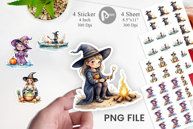 Cute Summerwitch Vibes Sticker Sublimation artnoy 