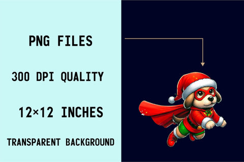 Cute Super Dog Sublimation Clipart Sublimation SVGArt 