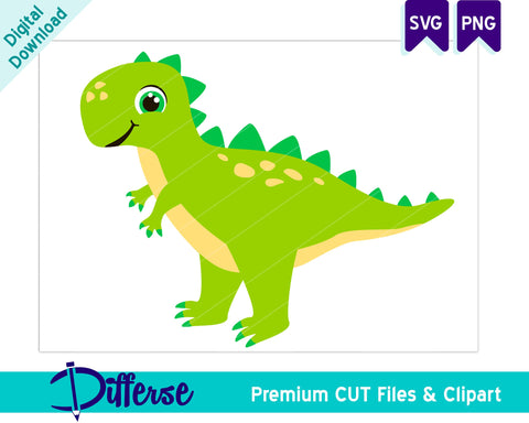 Cute T-rex SVG | Dinosaur SVG SVG Differse 