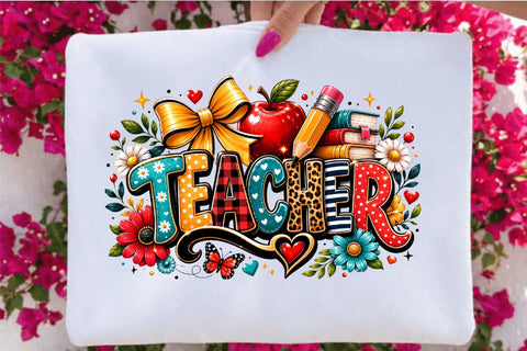 Cute Teacher Appreciation Clipart Sublimation SVGArt 
