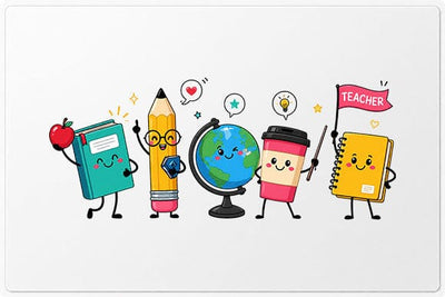 Cute Teacher Classroom Supplies PNG Digital Download SVG BillahCrafts 