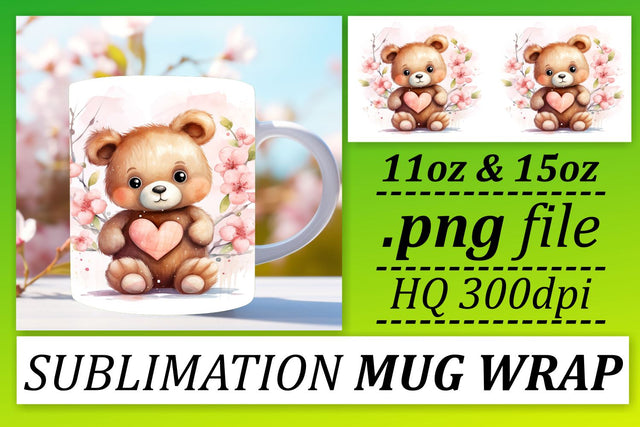 Cute Teddy Bear Love: Valentines Day Sublimation Sublimation afrosvg 
