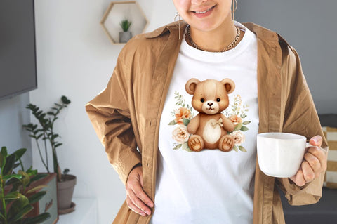 Cute Teddy Bear Sublimation Clipart Bundle Sublimation Designangry 