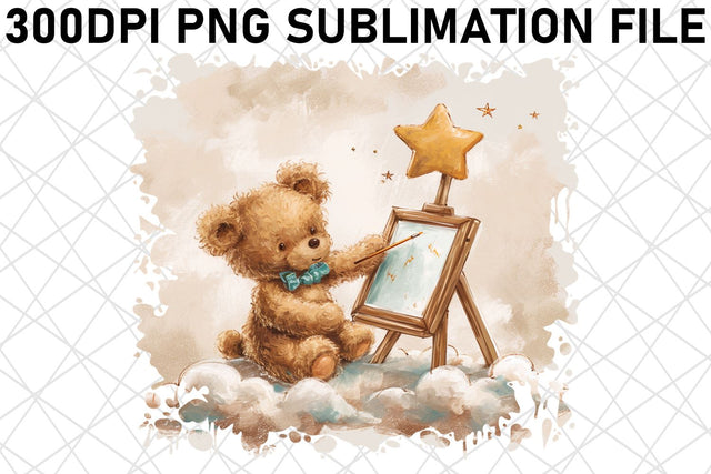 Cute Teddy Sublimation PNG Sublimation afrosvg 