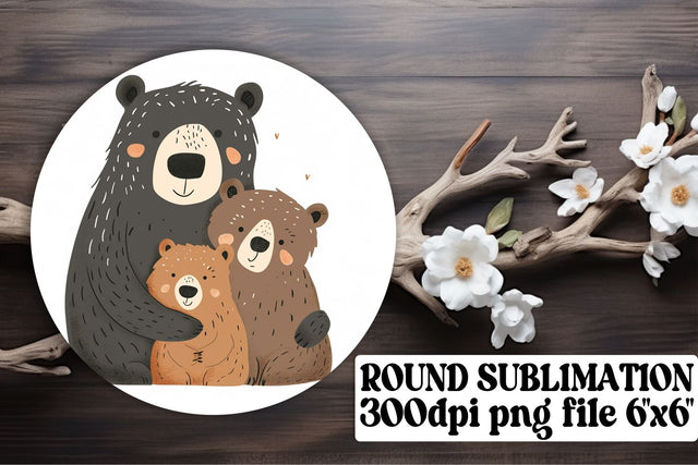 Cute Terry Bear Keychain, Adorable Mother's Day Design Sublimation afrosvg 