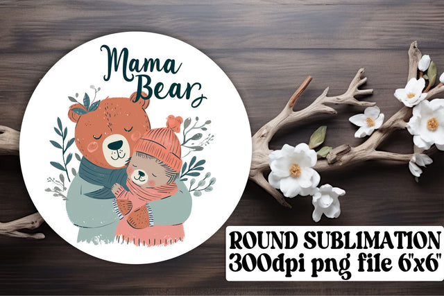 Cute Terry Bear Sublimation Art, Perfect Mother's Day Gift Sublimation afrosvg 