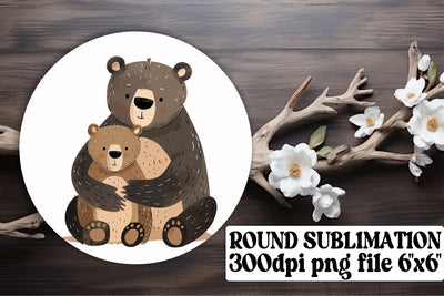 Cute Terry Bear Sublimation Design, Adorable Mother's Day Artwork Sublimation afrosvg 