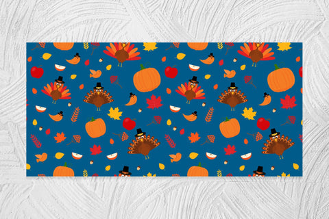Cute Thanksgiving Mug Sublimation Wrap. Fall Mug Design Sublimation LaBelezoka 