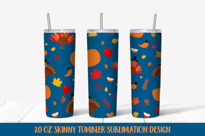 Cute Thanksgiving Tumbler Wrap Sublimation. Fall Tumbler Sublimation LaBelezoka 