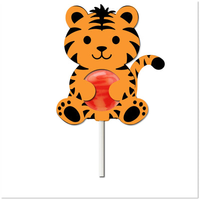 Cute Tiger Lollipop Holder SVG | Fun Cut File for DIY Candy Gifts | Perfect for Silhouette & Cricut SVG Raschel Hanamaika'i Designs 